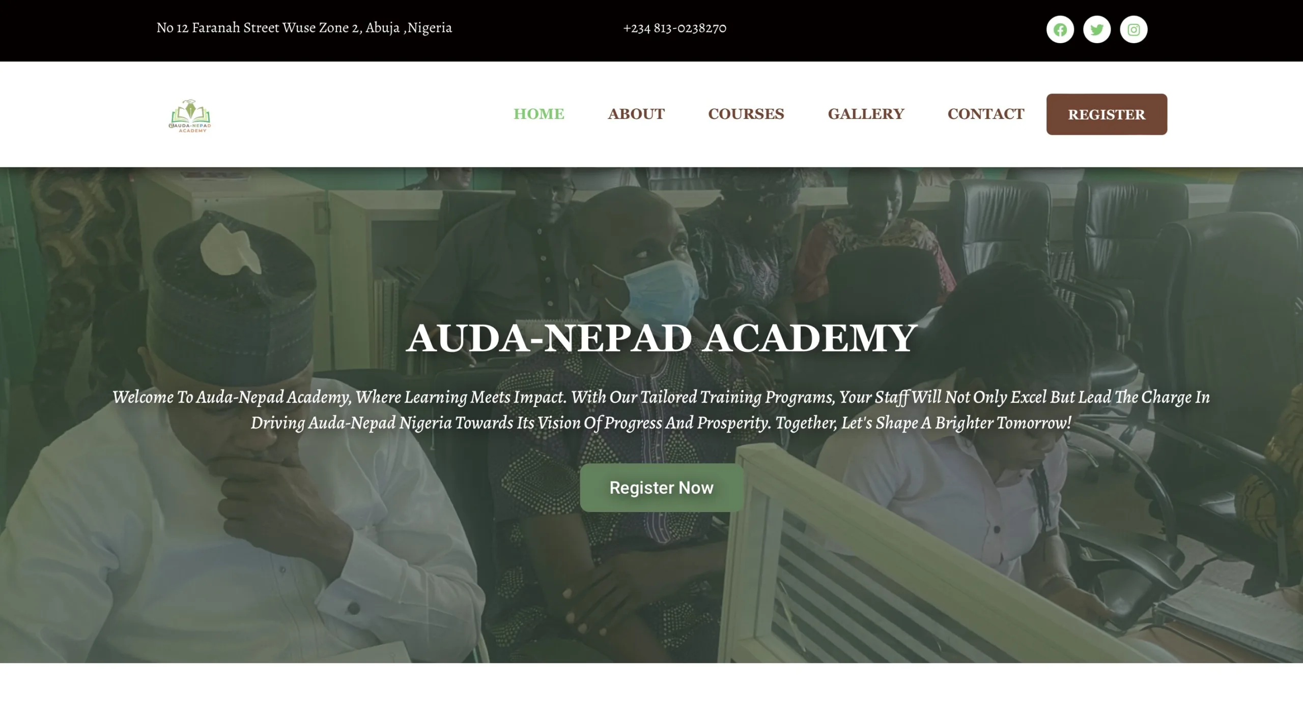 AUDA-NEPAD ACADEMY WEBSITE_Stoic-B Technologies LTD