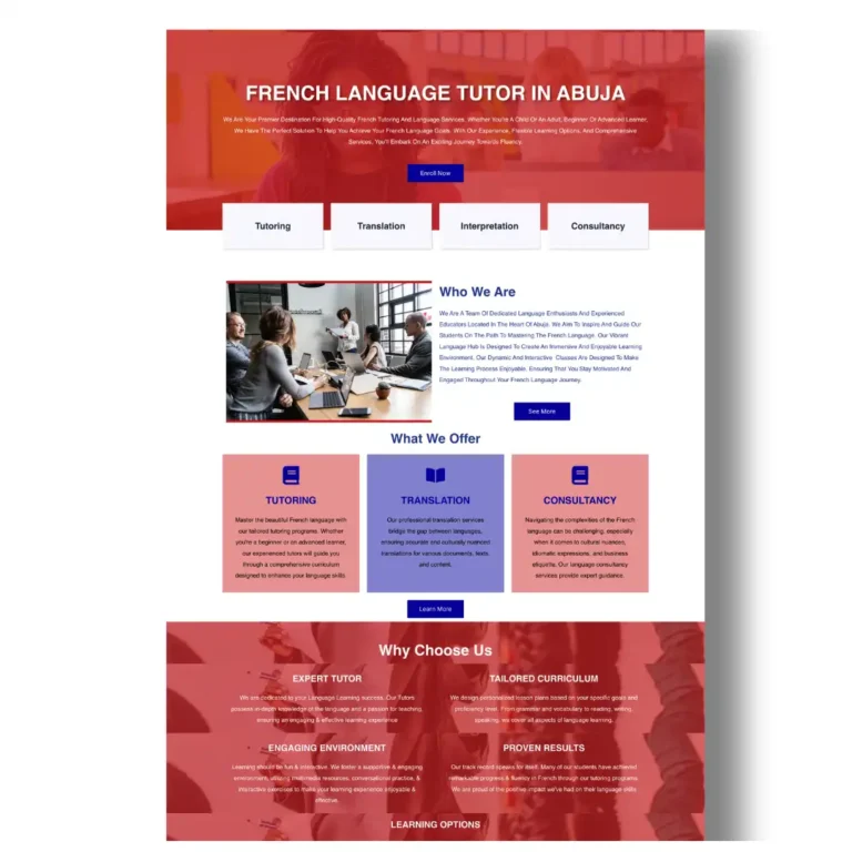 Case Study_French With Joie Website Design_Stoic-B Technologies Ltd