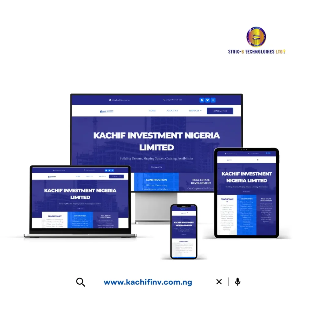Kachif Investment Limited Website Design