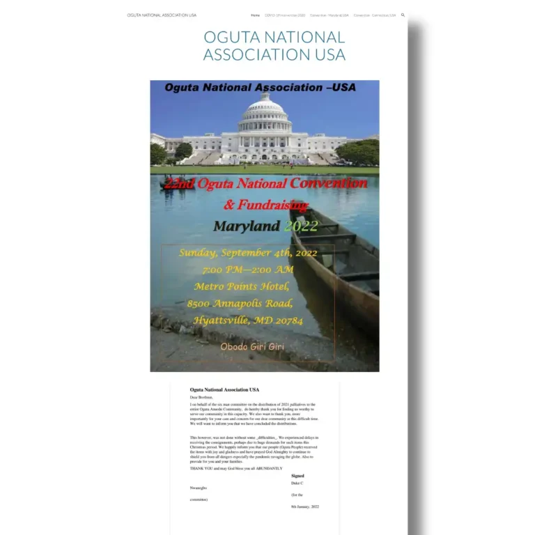 Oguta National Association Old Website