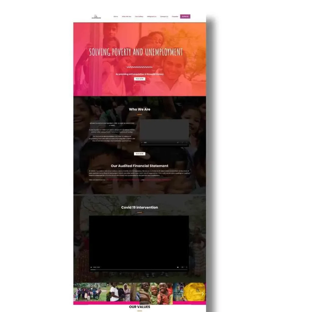 Ashake-Foundation-Old-Website-Design